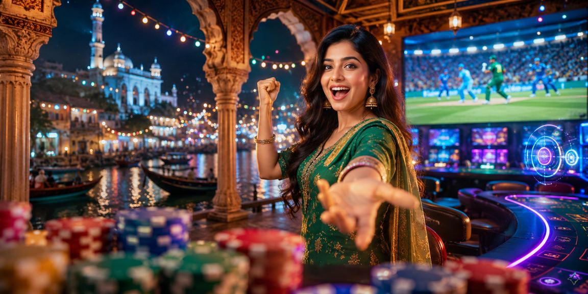 ক্রিকেট মাঠে বাজির দৃশ্য যেখানে খেলোয়াড়রা উত্তেজিত অবস্থায় গেম উপভোগ করছে